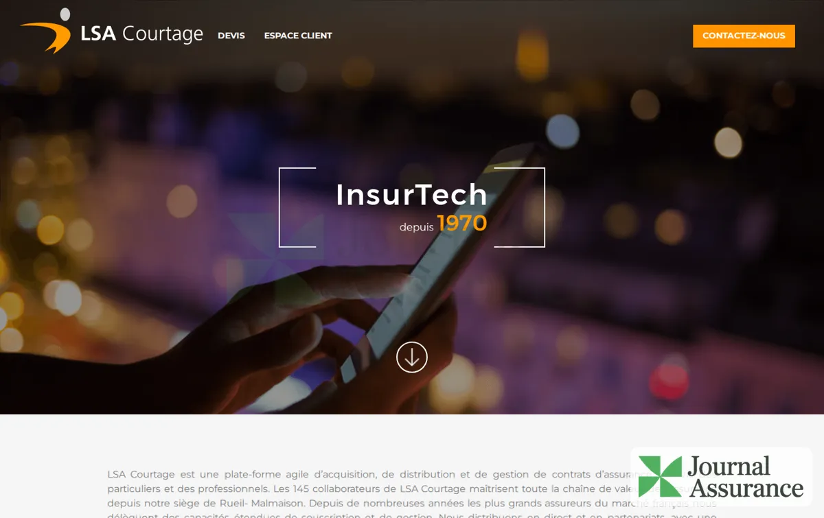 Capture : InsurTech | LSA Courtage